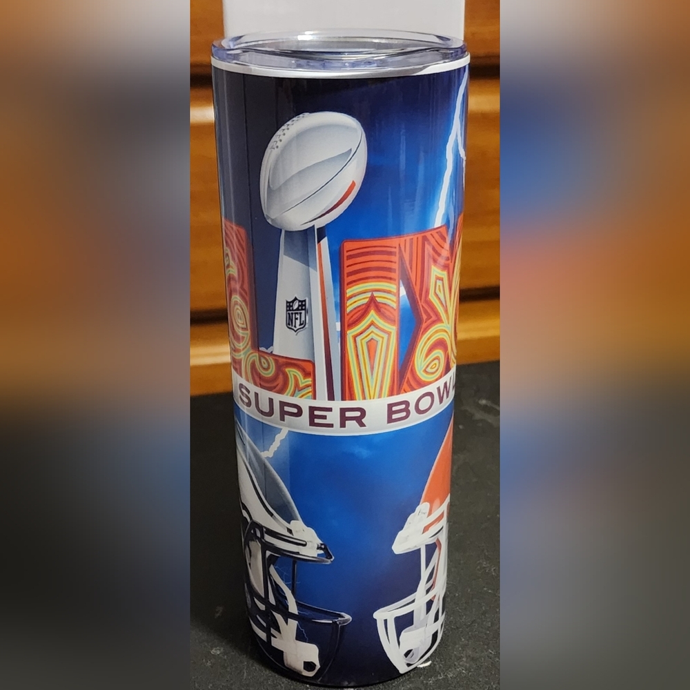 Super Bowl Themed Tumbler